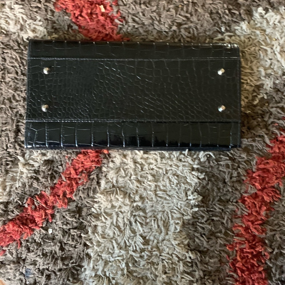 Miche Black Leather Snake Skin Wallet